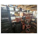 Large Lot of Plastic Planting Pots