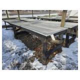 4 Greenhouse Tables with Metal Grates