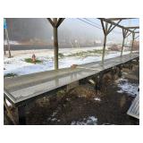 5 Greenhouse Tables with Aluminum Grates