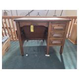 Vintage Oak Typewriter Desk/Underwood Typewriter