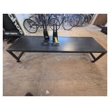 Rolling Display Table and 2 Giant Bike Stands