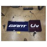 Giant and Liv Lighted Signs