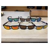 Six Pairs of Optic Nerve Sunglasses