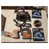 Ridgid Cordless Saws and Sander