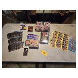Sealed Baseball Stickers and NBA, WCW, Jogo Cards