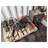 Barrel Pumps, Material Roller, and Garden Hose.