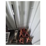 Sears 3 Ton Floor Jack and 6 Jack Stands