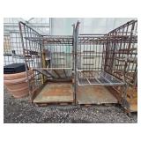 2 Rolling Greenhouse Racks