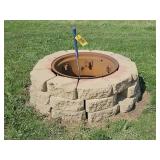 Fire Pit with Landscaping Stones