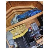 4 Totes and Various Sized Tarps