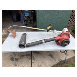 Leaf Blower, Weed Whacker, and Chainsaw