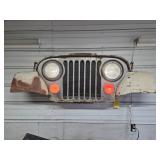 Light Jeep CJ Front Wall Mount