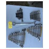4 sets of wrenches