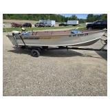 1984 14 ft Grumman Deep V Boat