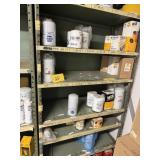 Shelf of oil filers and fuel filters