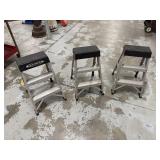 Three 26in Werner Step Ladders