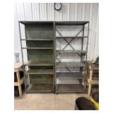 Two Metal Shelves