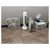Fans and an Air Conditioner