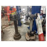 Three pedestal grinders
