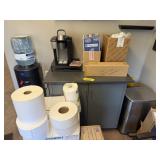 Keurig, Brio Water Dispener, Paper Towels, Coffee