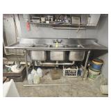 Stainless Steel 3 Bay Sink