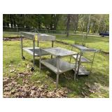 3 Stainless steel tables