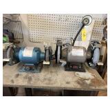 2 pedestal grinders
