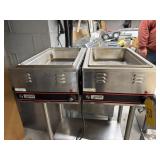 2 stainless steal countertop food warmers
