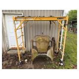 Cement Mixer and Scaffolding