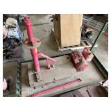 Manual Tire changer and 5 portable air tank,