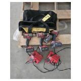 Milwaukee Drills & Impact Driver w/ Chargers