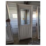 32 in. Half Glass Left Hand Outswing Door