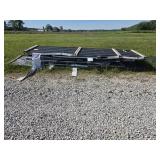 1,256 L.F. White Metal roofing