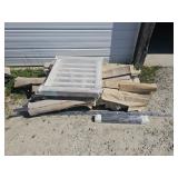 Pallet of aluminum railings