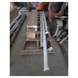 8 Ft.  x 9 Ft. White Garage Door with Glass