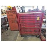 Rolling Red Toolbox w/ Side Locker