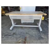 Husky 52 in. Rolling Adjustable Height Work Table