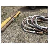 Parking barrier pipes
