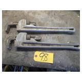 2 Ridgid Aluminum 18 in. Pipe Wrenches