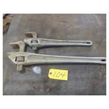 Ridgid and Ridgal Offset Pipe Wrenches