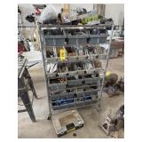 Electrical Supplies, Rolling Hardware Rack