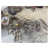 3 cutting torch lines with torch heads