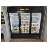 True Commercial 3 Glass Door Refrigerator