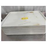 21 Whight bakery display trays