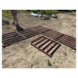 Cattle  guard fence gate