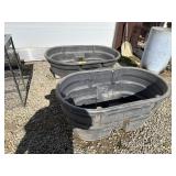 Two Rubber Made Stock Tanks