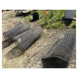 Four spools of fencing