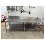 8ft Stainless Steel Table