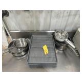 Stainless steel pots and pans
