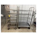 2 stainless steel racks